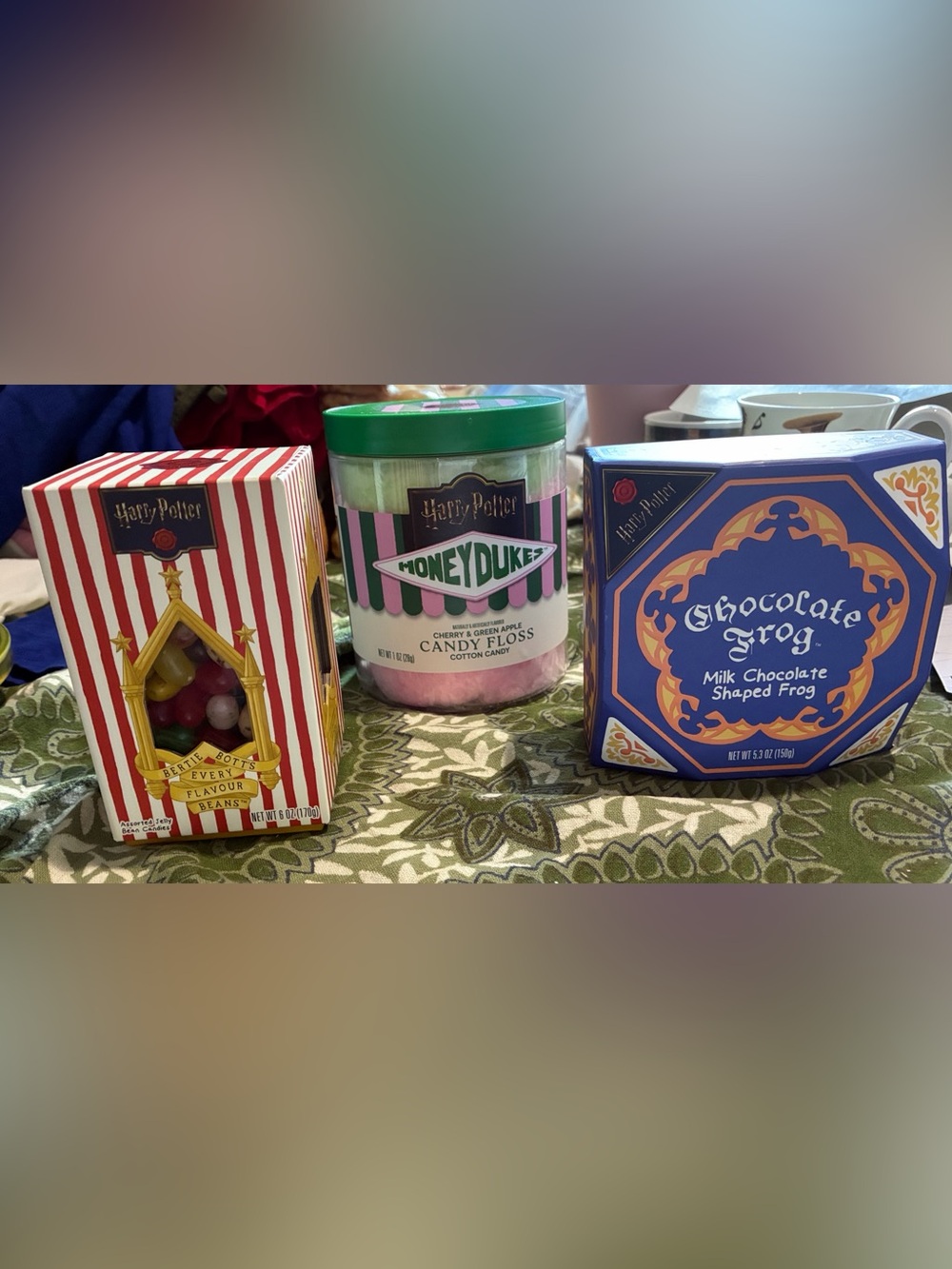Halloween SpecialTreats Harry Potter Jelly Beans, Chocolate Frog, & Cotton Candy